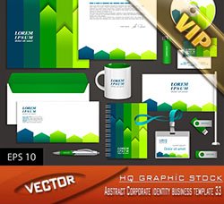 vis手册：Abstract Corporate identity business template 33